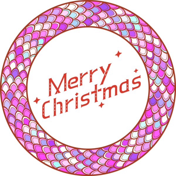 Transparent Christmas Circle Line Magenta for Christmas Fonts for Christmas