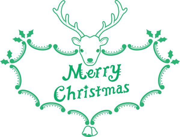 Transparent Christmas Green Text Logo for Christmas Fonts for Christmas