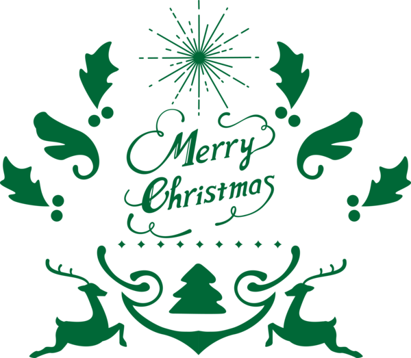 Transparent Christmas Green Text Leaf for Christmas Fonts for Christmas