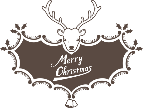 Transparent Christmas Logo Reindeer Font for Christmas Fonts for Christmas