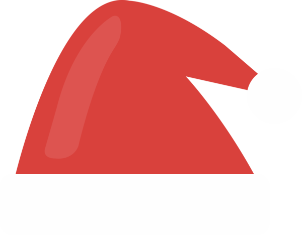 Transparent Christmas Red Font Fin for Santa for Christmas