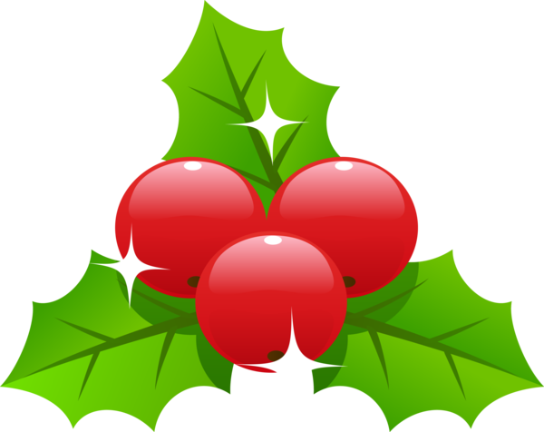 Transparent Christmas Leaf Holly Green for Holly for Christmas
