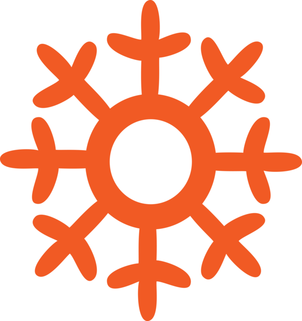 Transparent Christmas Symbol Circle for Snowflake for Christmas