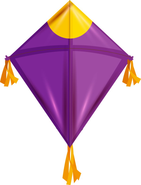 Transparent Makar Sankranti Purple Violet Kite for Kite Flying for Makar Sankranti