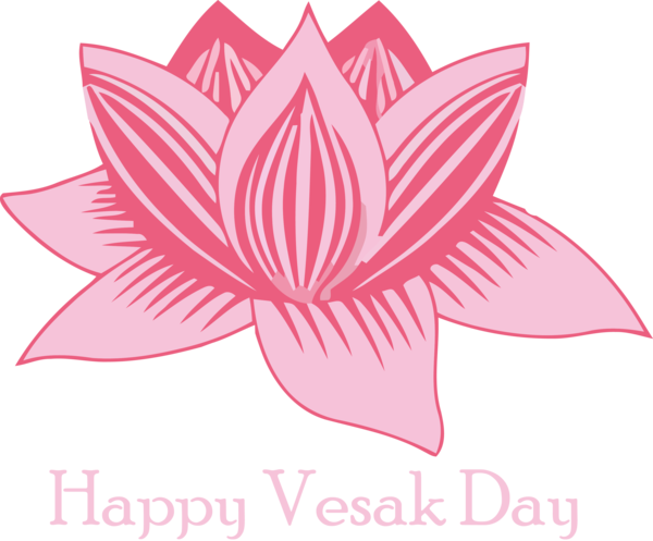 Transparent Vesak Lotus family Pink Lotus for Buddha Day for Vesak