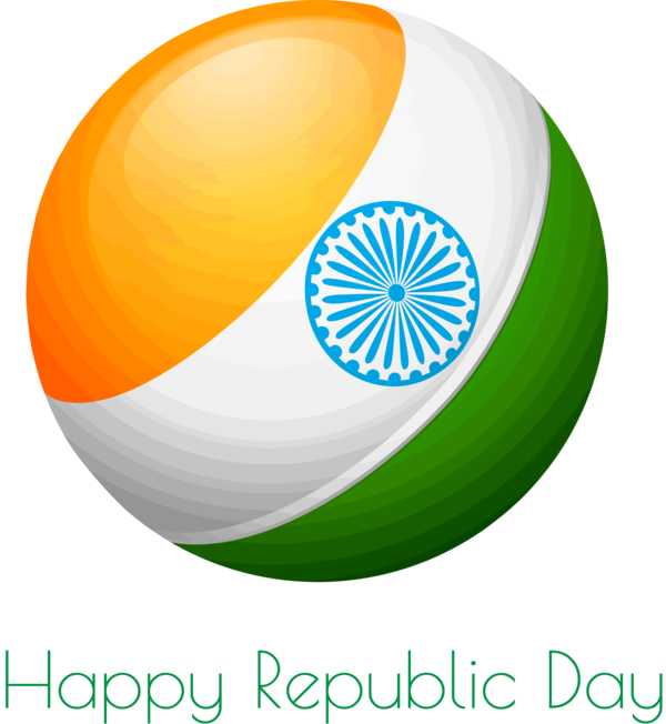 Transparent India Republic Day Logo Flag Circle for Happy India Republic Day for India Republic Day