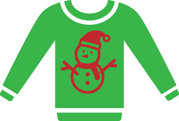 Transparent Christmas Green Clothing Sleeve for Christmas Sweater for Christmas