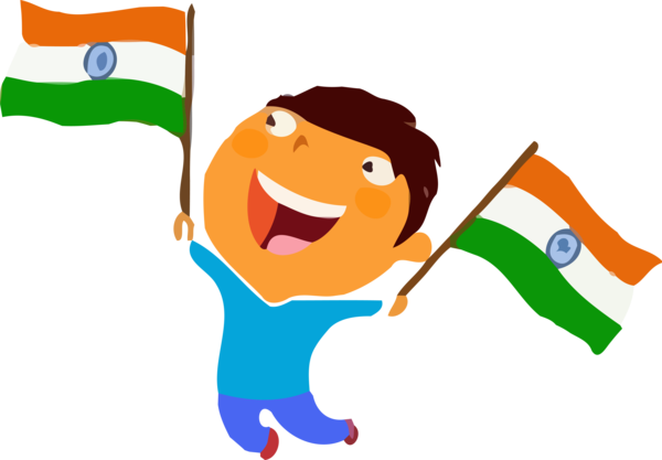 Transparent India Republic Day Cartoon Smile Pleased for Happy India Republic Day for India Republic Day
