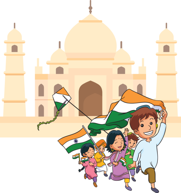 Transparent India Republic Day Cartoon People Place of worship for Happy India Republic Day for India Republic Day