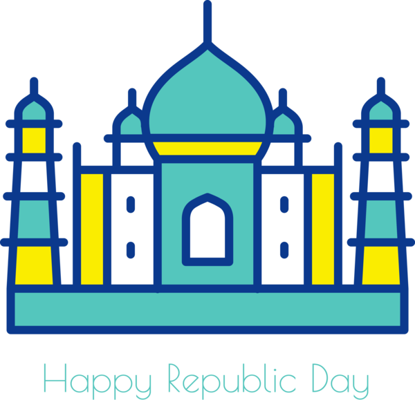 Transparent India Republic Day Line Architecture Facade for Happy India Republic Day for India Republic Day