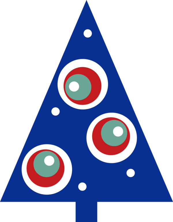 Transparent Christmas Circle Triangle Triangle for Christmas Tree for Christmas