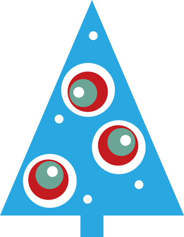 Transparent Christmas Circle Line Triangle for Christmas Tree for Christmas