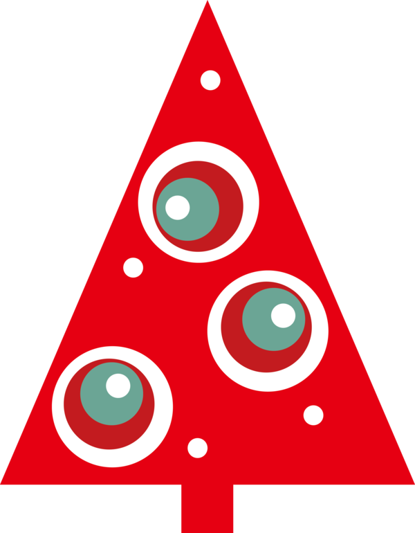 Transparent Christmas Triangle Circle Triangle for Christmas Tree for Christmas