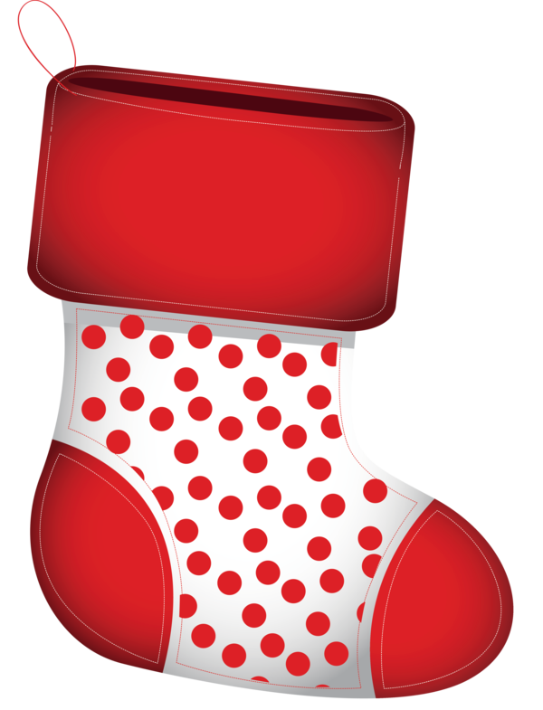 Transparent Christmas Red Design Pattern for Christmas Stocking for Christmas