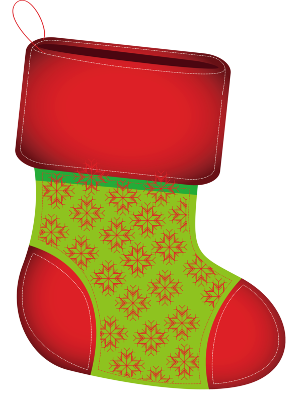 Transparent Christmas Red Christmas stocking Footwear for Christmas Stocking for Christmas