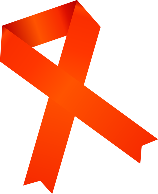 Transparent World Aids Day Line Font Logo for Red Ribbon for World Aids Day