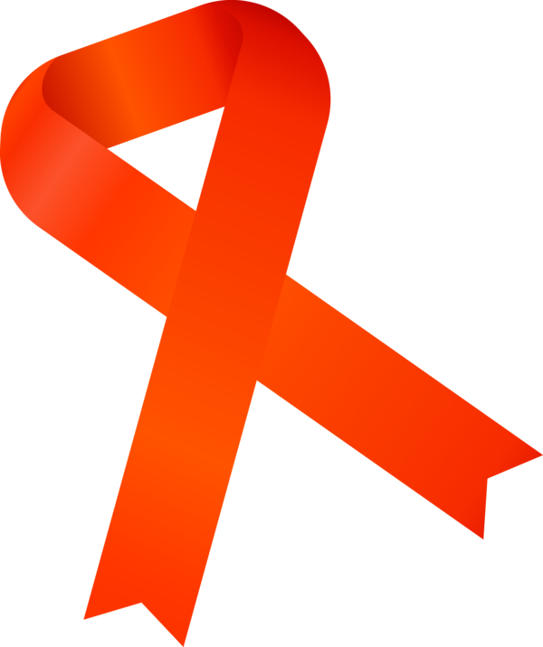 Transparent World Aids Day Line Symbol Font for Red Ribbon for World Aids Day