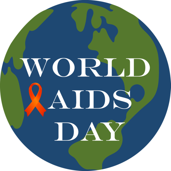 Transparent World Aids Day Logo Font World for Red Ribbon for World Aids Day
