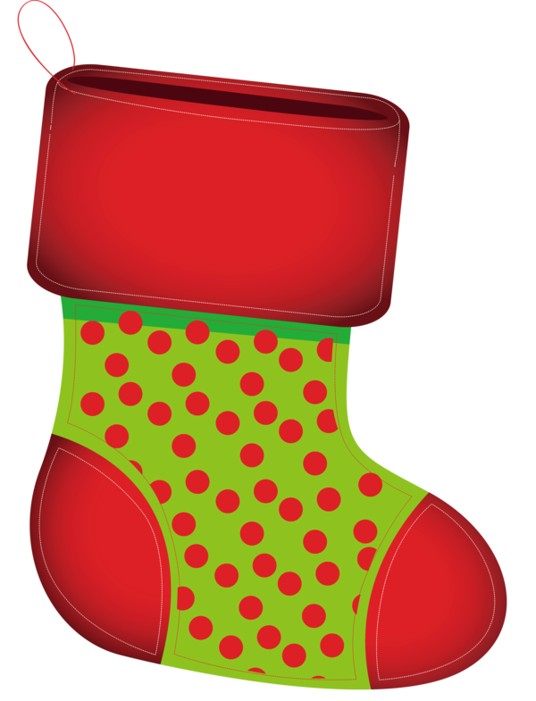 Transparent Christmas Red Footwear Christmas stocking for Christmas Stocking for Christmas
