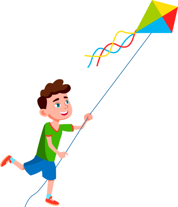Transparent Makar Sankranti Cartoon Line Happy for Kite Flying for Makar Sankranti
