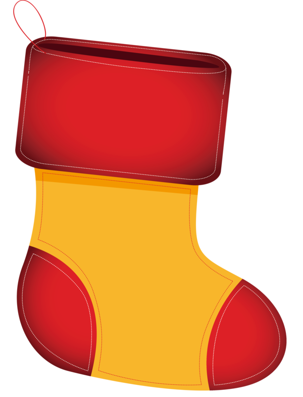 Transparent Christmas Red Yellow Orange for Christmas Stocking for Christmas