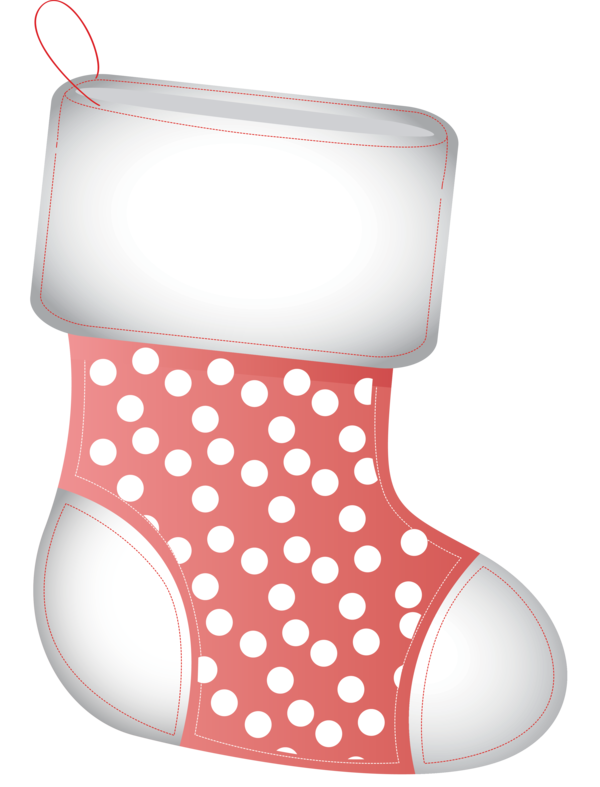Transparent Christmas Pattern Design Polka dot for Christmas Stocking for Christmas
