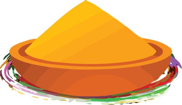 Transparent Holi Orange Yellow Hat for Happy Holi for Holi