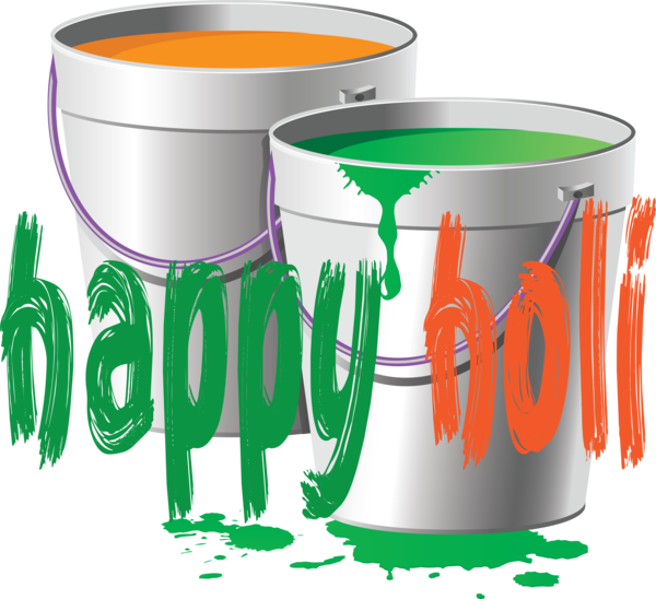 Transparent Holi Green Mug Font for Happy Holi for Holi
