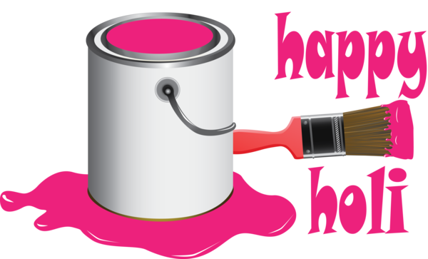 Transparent Holi Pink Magenta Material property for Happy Holi for Holi