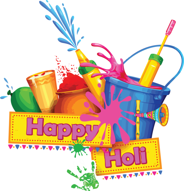 Transparent Holi Drinking straw Party supply Font for Happy Holi for Holi