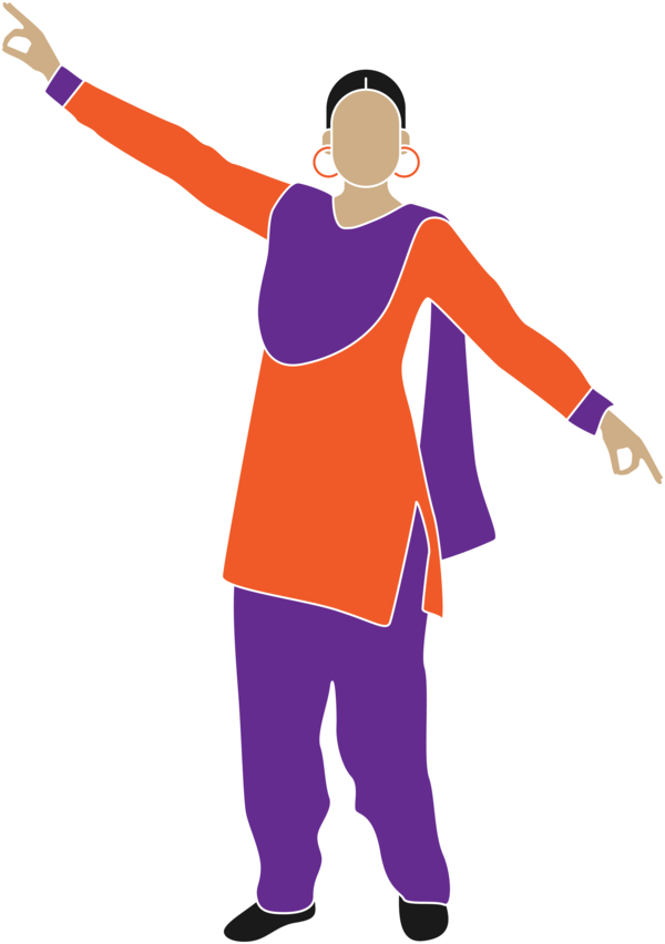 Transparent Lohri Standing Costume for Happy Lohri for Lohri