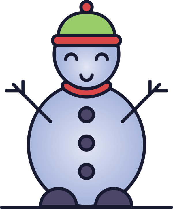 Transparent Christmas Cartoon Snowman Smile for Snowman for Christmas
