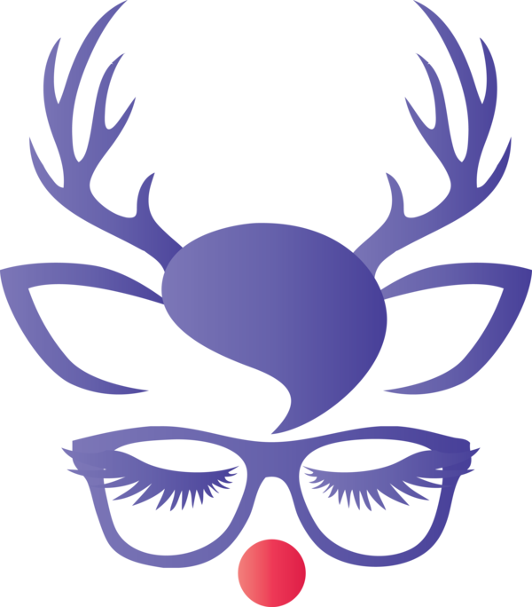 Transparent Christmas Head Horn Reindeer for Reindeer for Christmas