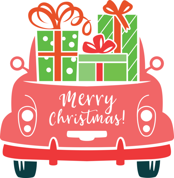 Transparent Christmas Vehicle for Merry Christmas for Christmas