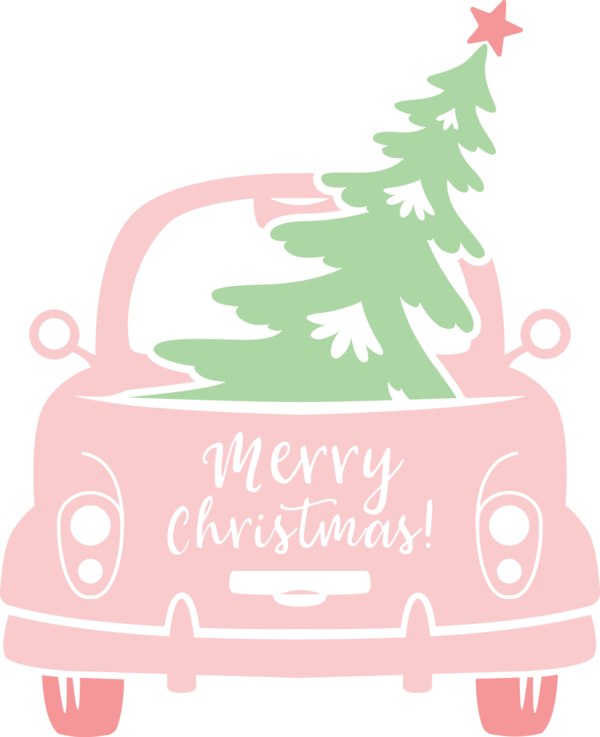 Transparent Christmas Christmas tree Pink Vehicle for Merry Christmas for Christmas