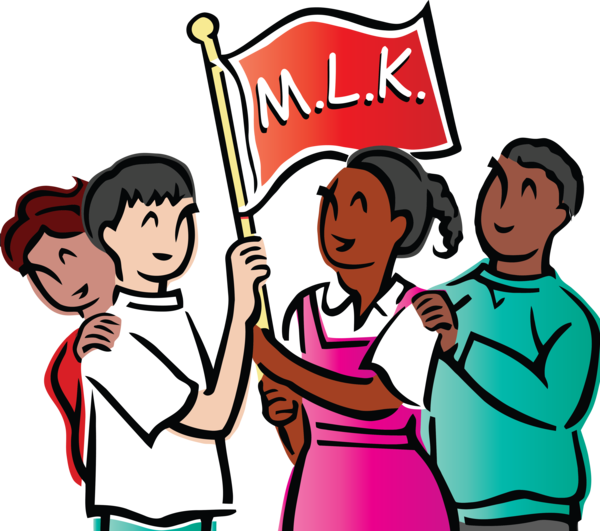 Transparent Martin Luther King Jr. Day People Cartoon Celebrating for MLK Day for Martin Luther King Jr Day
