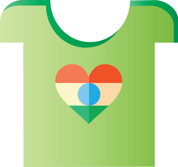 Transparent India Republic Day Clothing Green T-shirt for Happy India Republic Day for India Republic Day