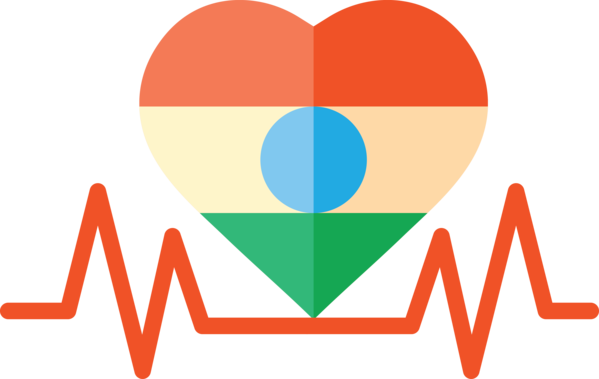 Transparent India Republic Day Logo Font Heart for Happy India Republic Day for India Republic Day