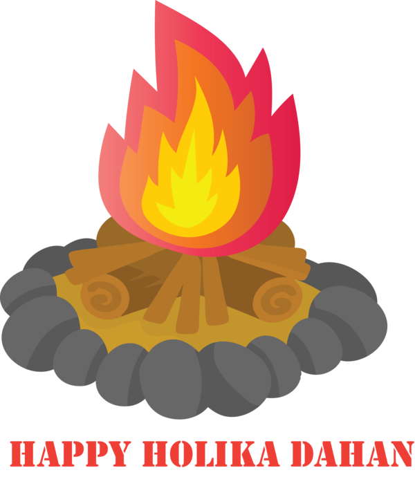 Transparent Holika Dahan Leaf Fire Logo for Holika for Holika Dahan