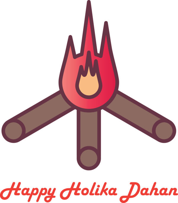 Transparent Holika Dahan Red Font Logo for Holika for Holika Dahan