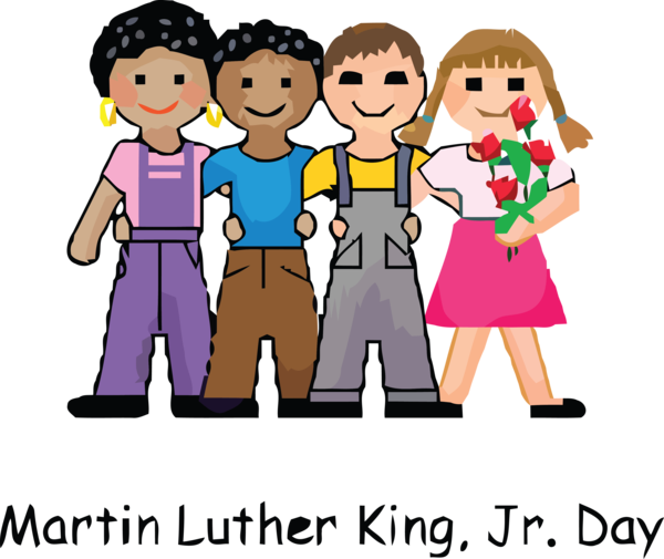 Transparent Martin Luther King Jr. Day People Cartoon Social group for MLK Day for Martin Luther King Jr Day