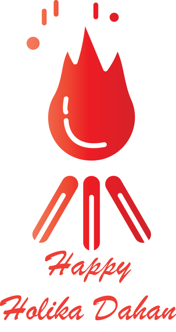 Transparent Holika Dahan Red Line Logo for Holika for Holika Dahan
