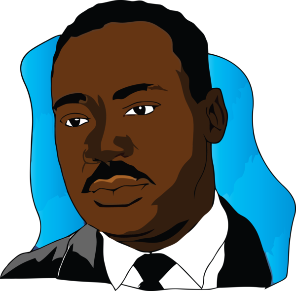 Transparent Martin Luther King Jr. Day Face Cartoon Head for MLK Day for Martin Luther King Jr Day