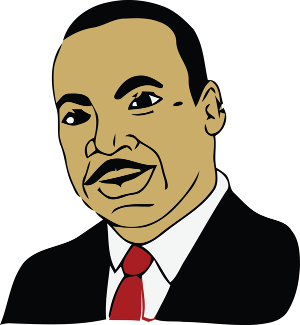 Transparent Martin Luther King Jr. Day Face Cartoon Head for MLK Day for Martin Luther King Jr Day