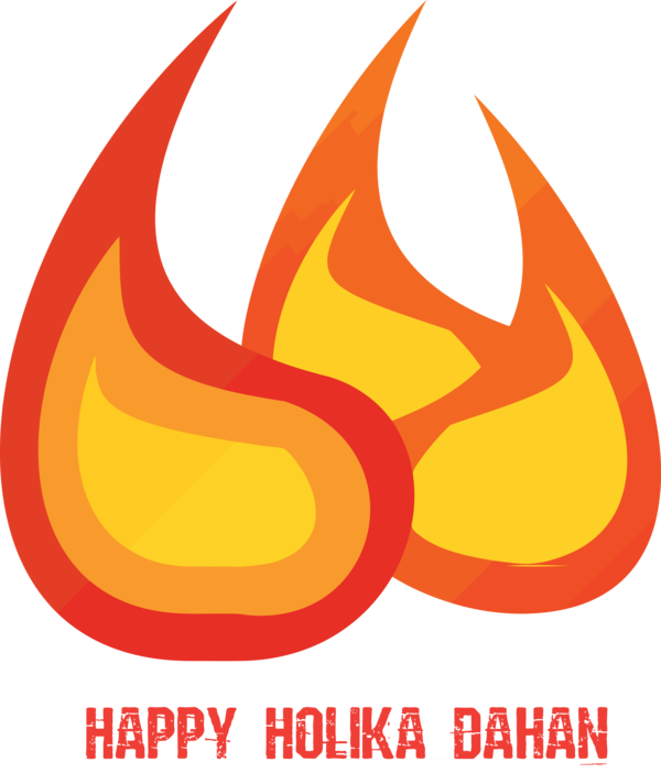 Transparent Holika Dahan Orange Logo Symbol for Holika for Holika Dahan