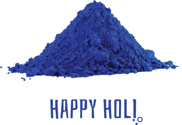 Transparent Holi Blue Cobalt blue Electric blue for Happy Holi for Holi