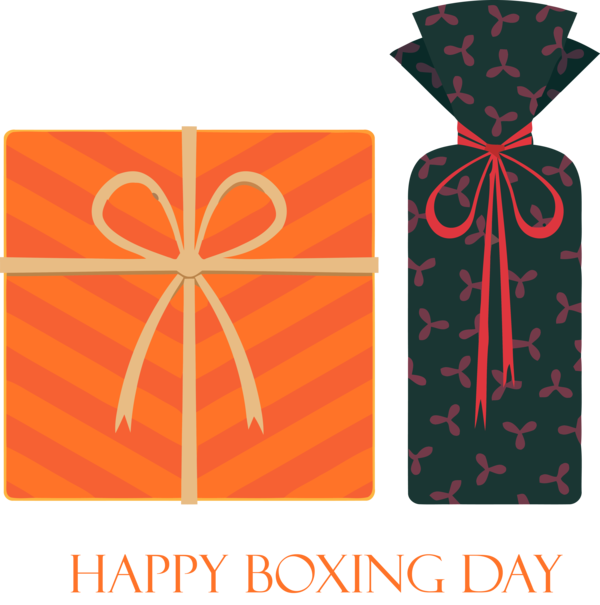 Transparent Boxing Day Orange Font Rectangle for Happy Boxing Day for Boxing Day