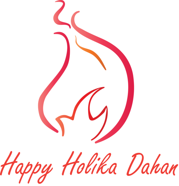 Transparent Holika Dahan Text Font Logo for Holika for Holika Dahan