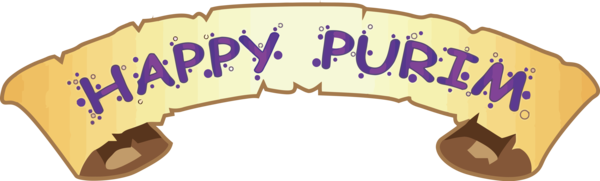 Transparent Purim Text Font for Happy Purim for Purim