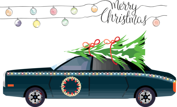 Transparent Christmas Vehicle Car Vehicle door for Merry Christmas for Christmas